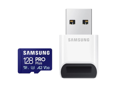 Electronice - Card memorie Samsung microSD PRO Plus MB-MD128SB/WW 128GB + reader Cod Produs: MB-MD128SB/WW