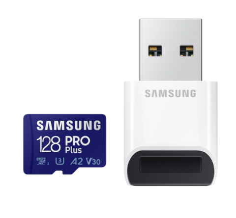 Electronice - Card memorie Samsung PRO Plus + Cititor USB carduri micro-SDXC ,  MB-MD128KB/WW ,  128GB ,  Cod Produs: MB-MD128KB/WW