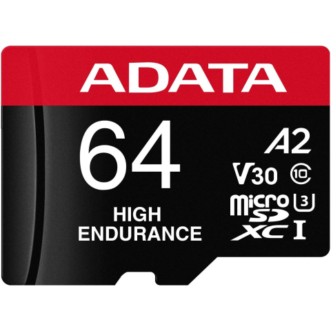 Electronice - CARD MicroSD ADATA, 64 GB, MicroSDXC, clasa 10, standard UHS-I U3, Cod Produs: AUSDX64GUI3V30SHA2