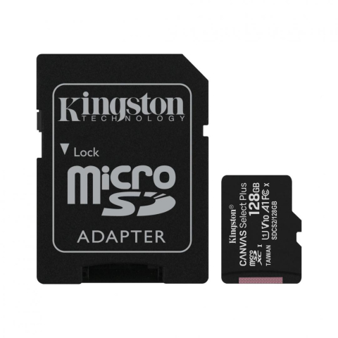 Card-uri SD - CARD MicroSD KINGSTON, 128 GB, microSDXC, clasa 10, standard UHS-I U1, Cod Produs: SDCS2/128GB