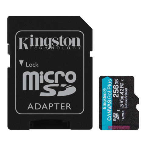Card-uri SD - CARD MicroSD KINGSTON ,  256 GB ,  MicroSD ,  clasa 10 ,  standard UHS-I U3 ,  Cod Produs: SDCG3/256GB