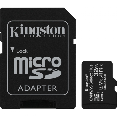Card-uri SD - CARD MicroSD KINGSTON ,  32 GB ,  microSDHC ,  clasa 10 ,  standard UHS-I U1 ,  Cod Produs: SDCS2/32GB
