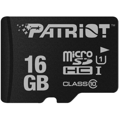 Card-uri SD - CARD MicroSD PATRIOT, 16 GB, MicroSDHC, clasa 10, standard UHS-I U1, Cod Produs: PSF16GMDC10