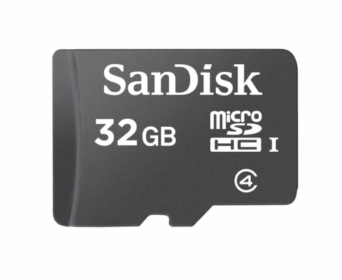 Medii de stocare - CARD MicroSD SANDISK ,  32 GB ,  microSDHC ,  clasa 4 ,  Cod Produs: SDSDQM-032G-B35