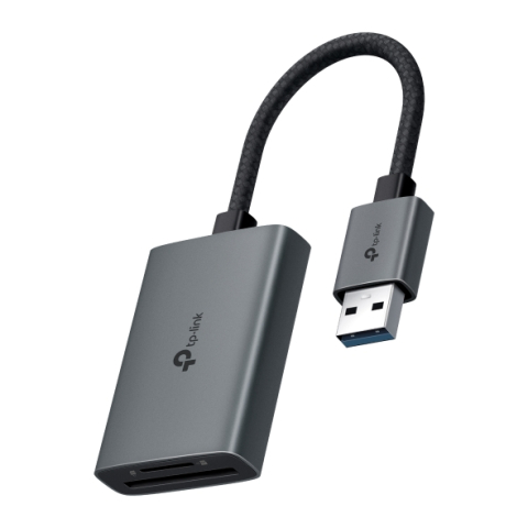 Medii de stocare - CARD READER extern TP-Link ,  interfata USB 3.0 ,  citeste/scrie: SD si microSD ,  suporta carduri maxim 1 TB ,  lungime cablu 15 cm ,  metalic ,  gri Cod Produs: UA430