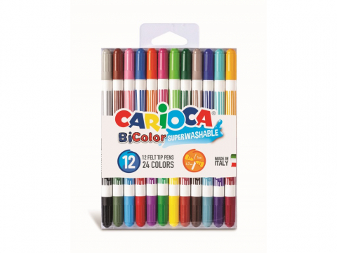 Rechizite si articole scolare - Carioca Bi-Color 12/set
