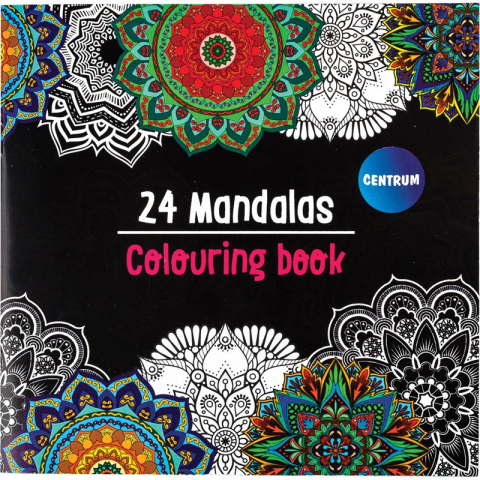 Panze de pictura - Carte de colorat MANDALA 185x185 mm