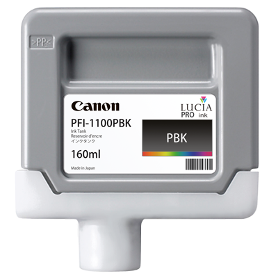 Cartus Cerneala 0850C001AA Original Canon Black , PFI-1100BK , pentru IPF PRO-2000 | PRO-4000 | PRO-6000 , 160ml , incl.TV 0.15 RON , NOPP , "0850C001AA" ; Compatibil: IPF PRO-2000,PRO-4000,PRO-6000 [0]
