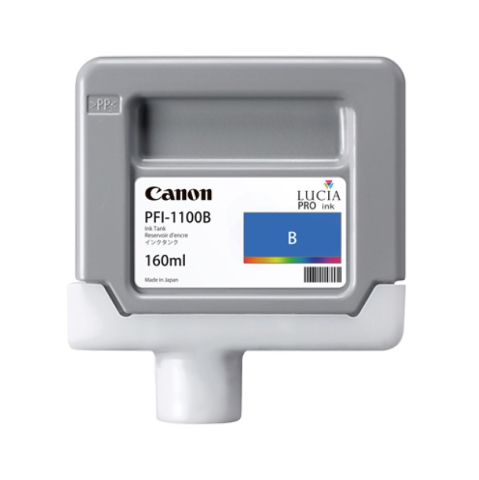 Cartus Cerneala 0859C001AA Original Canon Blue , PFI-1100BL , pentru IPF PRO-2000 | PRO-4000 | PRO-6000 , 160ml , incl.TV 0.15 RON , NOPP , "0859C001AA" ; Compatibil: IPF PRO-2000,PRO-4000,PRO-6000 [0]