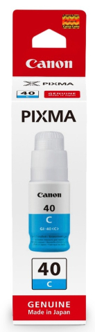 Cartuse originale - Cartus Cerneala 3400C001AA Original Canon Cyan, GI-40C, pentru G6040 | G5040, 7.7K