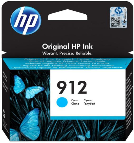 Cartuse originale - Cartus Cerneala 3YL77AE Original HP Cyan, nr.912, pentru OfficeJet 8013 | 8023, 0.315K