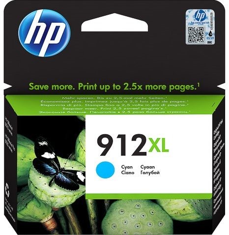 Cartuse originale - Cartus Cerneala 3YL81AE Original HP Cyan, Nr.912XL, pentru OfficeJet 8013 | 8023, 825