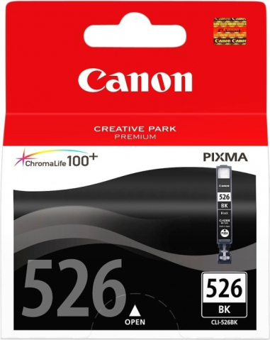 Cartuse originale - Cartus Cerneala BS4540B001AA Original Canon Black, CLI-526B, pentru Pixma IP4850 | IP4950 | IX6550 | MG5150 | MG5250 | MG5350 | MG6150 | MG6250 | MG8150 | MG8250 | MX715 | MX885 | MX895, ,  (timbru ve