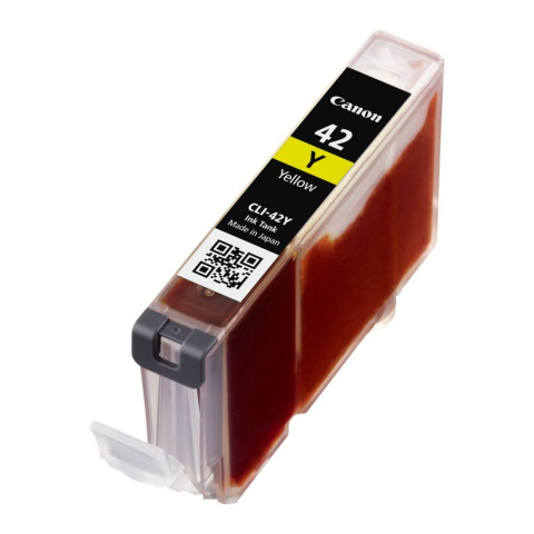 Cartus Cerneala Original Canon Yellow, CLI-42Y, pentru Pixma Pro 10|Pro 100, , (timbru verde 0.15 lei), "BS6387B001AA" [0]