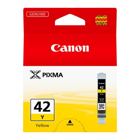 Cartus Cerneala Original Canon Yellow, CLI-42Y, pentru Pixma Pro 10|Pro 100, , (timbru verde 0.15 lei), "BS6387B001AA" [1]