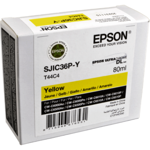 Cartuse originale Epson - Cartus Cerneala Original Epson Yellow, T44C440, pentru CW-C6500|C6000, , (timbru verde 1.2 lei), "C13T44C440"