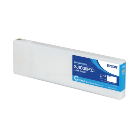 Cartuse originale Epson - Cartus Cerneala Original Epson Cyan, SJIC30P, pentru ; TM-C7500G, 294.3ml, (timbru verde 1.2 lei), "C33S020640"