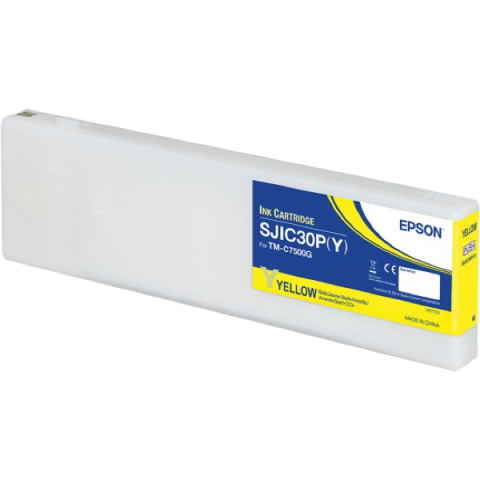 Cartuse originale Epson - Cartus Cerneala Original Epson Yellow, SJIC30P, pentru ; TM-C7500G, 294.3ml, (timbru verde 1.2 lei), "C33S020642"