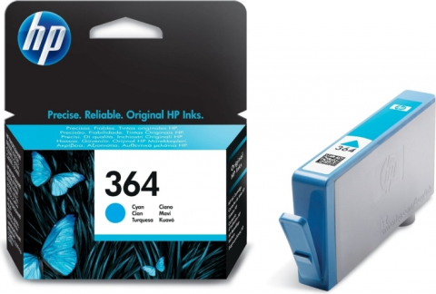 Cartuse originale HP - Cartus Cerneala CB318EE Original HP Cyan , nr. 364 , pentru PhotoSmart 7510 | C5380 | 6380 | D5460 | 7560 , ; Compatibil: PhotoSmart 7510,C5380,6380,D5460,7560