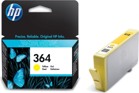 Cartuse originale HP - Cartus Cerneala CB320EE Original HP Yellow , nr. 364 , pentru PhotoSmart 7510 | C5380 | 6380 | D5460 | 7560 , ; Compatibil: PhotoSmart 7510,C5380,6380,D5460,7560
