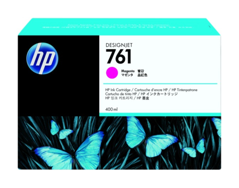 Cartuse originale HP - Cartus Cerneala CM993A Original HP Magenta, nr.761, pentru DesignJet T7100 | T7200, 