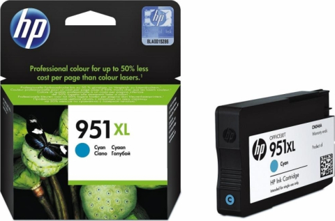 Cartuse originale - Cartus Cerneala CN046AE Original HP Cyan, nr.951XL, pentru OfficeJet Pro 251 | 276 | 8100 | 8600, 