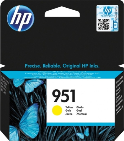 Cartuse originale HP - Cartus Cerneala CN052AE Original HP Yellow , nr. 951 , pentru OfficeJet Pro 251 | 276 | 8100 | 8600 , ; Compatibil: OfficeJet Pro 251,276,8100,8600