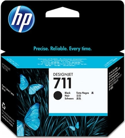 Cartuse originale - Cartus Cerneala CZ129A Original HP Black, nr.711, pentru DesignJet T120 | T520, 