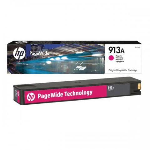 Cartuse originale - Cartus Cerneala F6T78AE Original HP Magenta, nr.913A, pentru PageWide 352 | 377, 3.5K