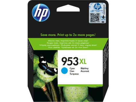 Cartuse originale - Cartus Cerneala F6U16AE Original HP Cyan, nr.953XL, pentru OFFICEJET PRO 8210, 