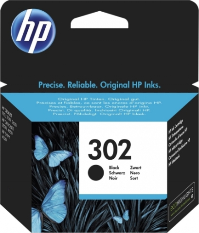 Cartuse originale - Cartus Cerneala F6U66AE Original HP Black, nr.302, pentru DeskJet 2130 | 3639, 