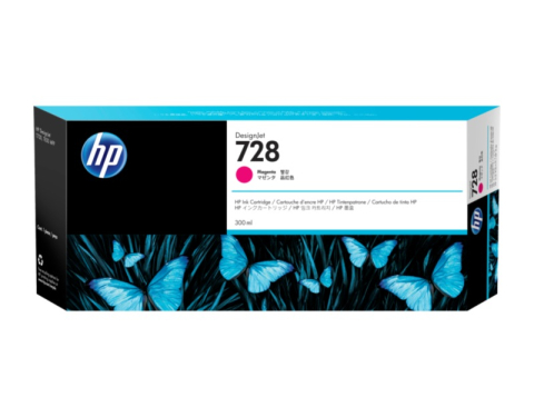 Cartuse originale HP - Cartus Cerneala F9K16A Original HP Magenta, nr.728, pentru DesignJet T730 | DesignJet T830, 