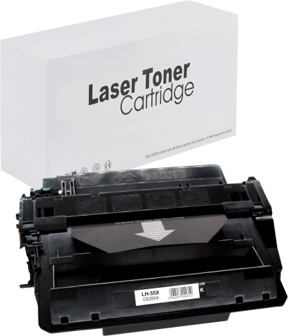 Cartuse compatibile - Cartus compatibil HP CE255X CU CHIP Laser Culoare: black Numar Pagini: 12500