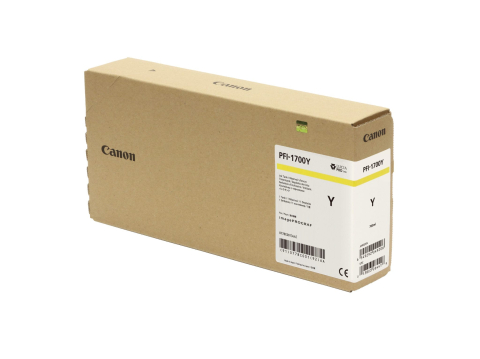 Cartus Original 0778C001AA Canon Yellow PFI-1700 , pentru iPF PRO-2000/4000/4000S/6000/6000S , 700ml , NOPP , "0778C001AA" ; Compatibil: iPF PRO-2000/4000/4000S/6000/6000S [1]