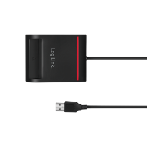 CITITOR DE CARDURI LOGILINK ,  pentru smart ID ,  USB 2.0 ,  0.9m ,  negru ,  Cod Produs: CR0047 [2]