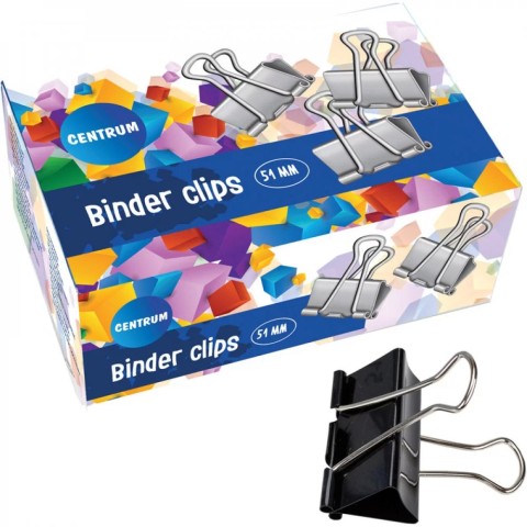 Ace, capse, agrafe, clipsuri, pioneze - Clips metalic 51mm 12 buc/cutie