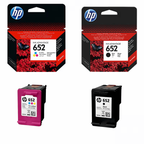 Cartuse originale HP - Combo-Pack Cartuse HP 652 Black si HP 652 Color (C/M/Y) ; Cartuse cerneala OEM