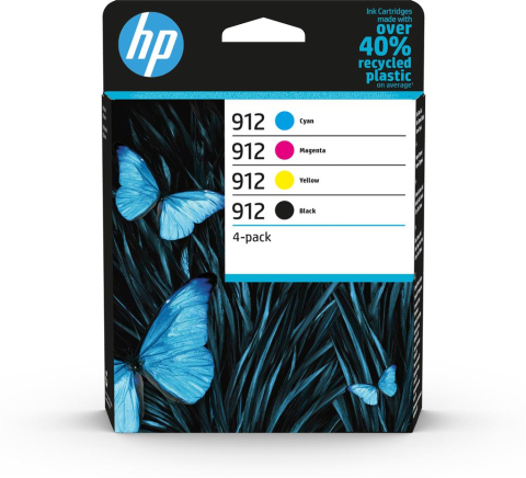 Cartuse originale - Combo-Pack Original 6ZC74AE HP CMYK, nr.912, pentru OfficeJet 8013 | 8023, 