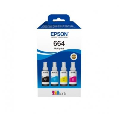 Cartuse originale - Combo-Pack Original C13T66464A Epson CMYK, 664 Combo, pentru L100 | L120 |  | L200 | L110 | L210 | L220 | L300 | L355 | L550