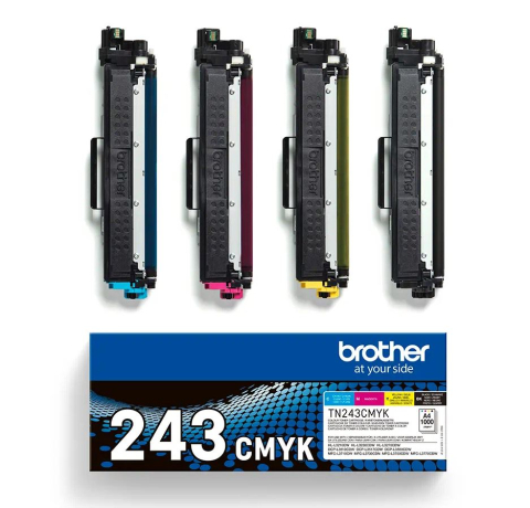 Combo-Pack Original TN243CMYK Brother CMYK, TN243CMYK, pentru HL-L3210 | L3270 | DCP-L3510 | L3550 | MFC-L3730 | L3770, 1K [1]