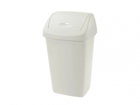 Accesorii menaj - Cos capac batant alb 35 L