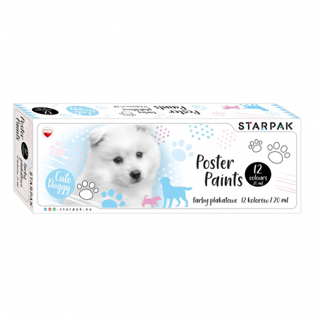 Tempera, guase si acuarele - Guase Dogs, 20 Ml, 12 Culori