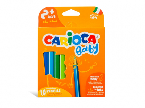 Creioane colorate - Creioane color Baby 2+ Carioca 10/set