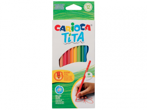 Creioane colorate - Creioane color Tita Carioca 12/set