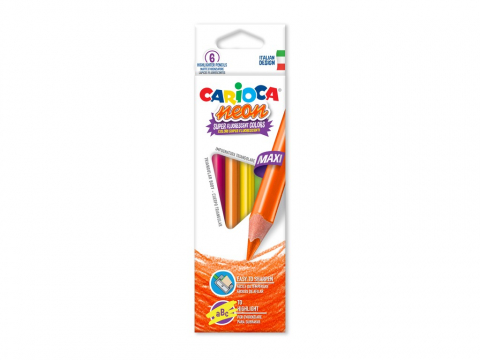 Creioane colorate - Creioane color triunghiulare Neon Carioca 6/set