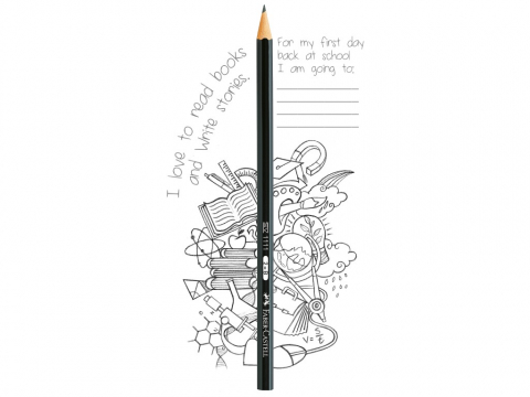 Creion grafit 2B hexagonal 1111 Faber-Castell [3]