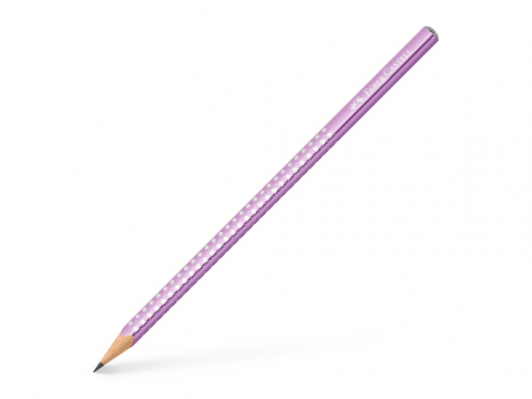 Creioane - Creion grafit B triunghiular sparkle violet metalizat 2023 Faber-Castell
