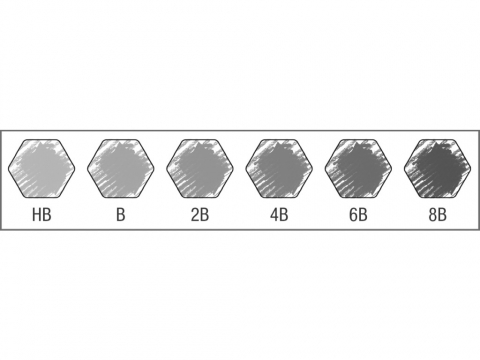 Creion grafit hexagonal Castell 9000 Faber-Castell 6 buc/set [3]