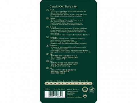 Creion grafit hexagonal Design Castell 9000 Faber-Castell 12 buc/set [2]
