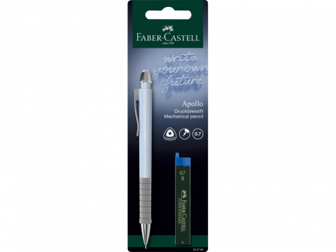 Creion mecanic 0.7 mm rose Apollo + mine Faber-Castell 1 buc/blister [2]